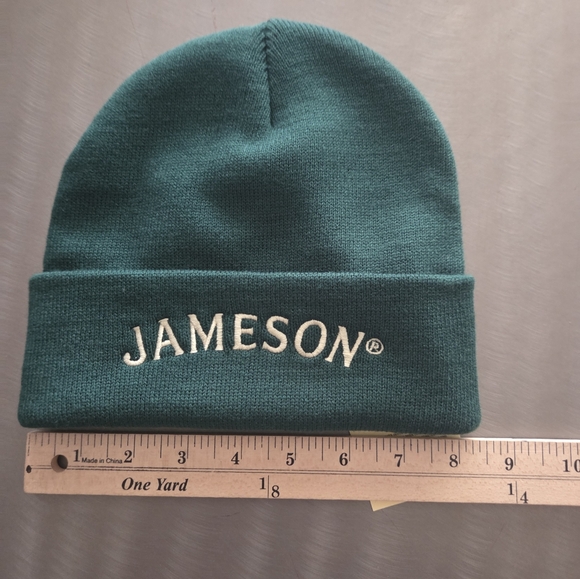 Jameson Irish Whisky Green Embroidered Knit Skull Cap One Size Unisex NWT - Picture 5 of 8